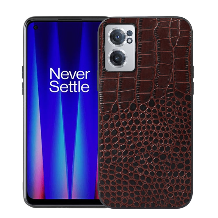 Custodia per telefono in pelle di vacchetta di coccodrillo, For OnePlus 10 Pro 5G, For OnePlus Nord CE 2 5G