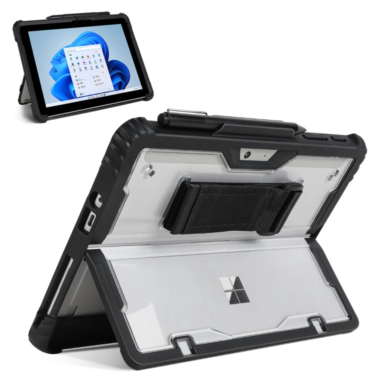 Custodia per laptop con cinturino da polso in acrilico trasparente, For MicroSoft Surface Pro 8, For MicroSoft Surface Pro 4 / 5 / 6 / 7 / 7+, For MicroSoft Surface Go 1 / 2 / 3