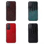 Custodia in pelle di vacchetta con strato superiore di coccodrillo, For Xiaomi Redmi Note 11 Pro Global, For Samsung Galaxy A23 4G, For Samsung Galaxy A33 5G, For Samsung Galaxy A53 5G, For Samsung Galaxy A73 5G