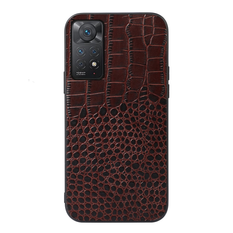 Custodia in pelle di vacchetta con strato superiore di coccodrillo, For Xiaomi Redmi Note 11 Pro Global, For Samsung Galaxy A23 4G, For Samsung Galaxy A33 5G, For Samsung Galaxy A53 5G, For Samsung Galaxy A73 5G