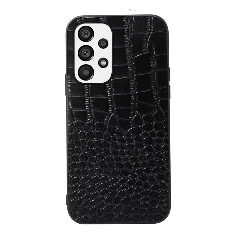 Custodia in pelle di vacchetta con strato superiore di coccodrillo, For Xiaomi Redmi Note 11 Pro Global, For Samsung Galaxy A23 4G, For Samsung Galaxy A33 5G, For Samsung Galaxy A53 5G, For Samsung Galaxy A73 5G