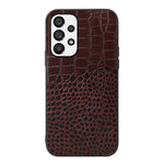 Custodia in pelle di vacchetta con strato superiore di coccodrillo, For Xiaomi Redmi Note 11 Pro Global, For Samsung Galaxy A23 4G, For Samsung Galaxy A33 5G, For Samsung Galaxy A53 5G, For Samsung Galaxy A73 5G