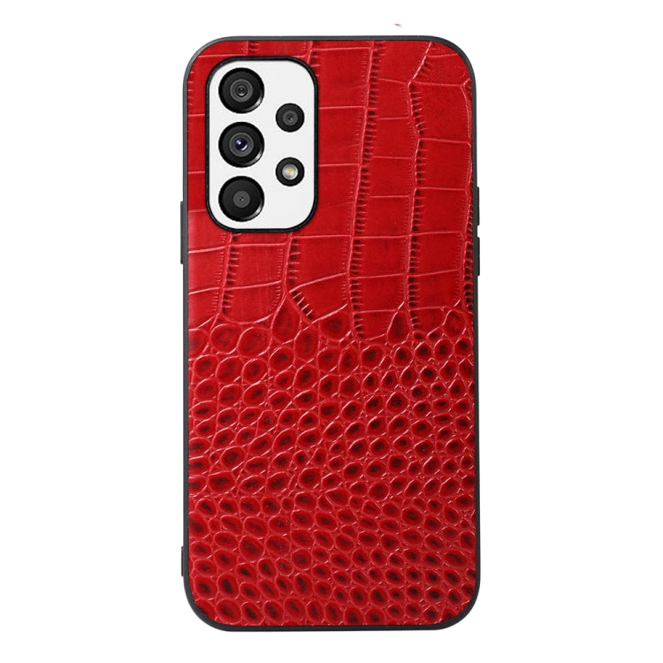 Custodia in pelle di vacchetta con strato superiore di coccodrillo, For Xiaomi Redmi Note 11 Pro Global, For Samsung Galaxy A23 4G, For Samsung Galaxy A33 5G, For Samsung Galaxy A53 5G, For Samsung Galaxy A73 5G