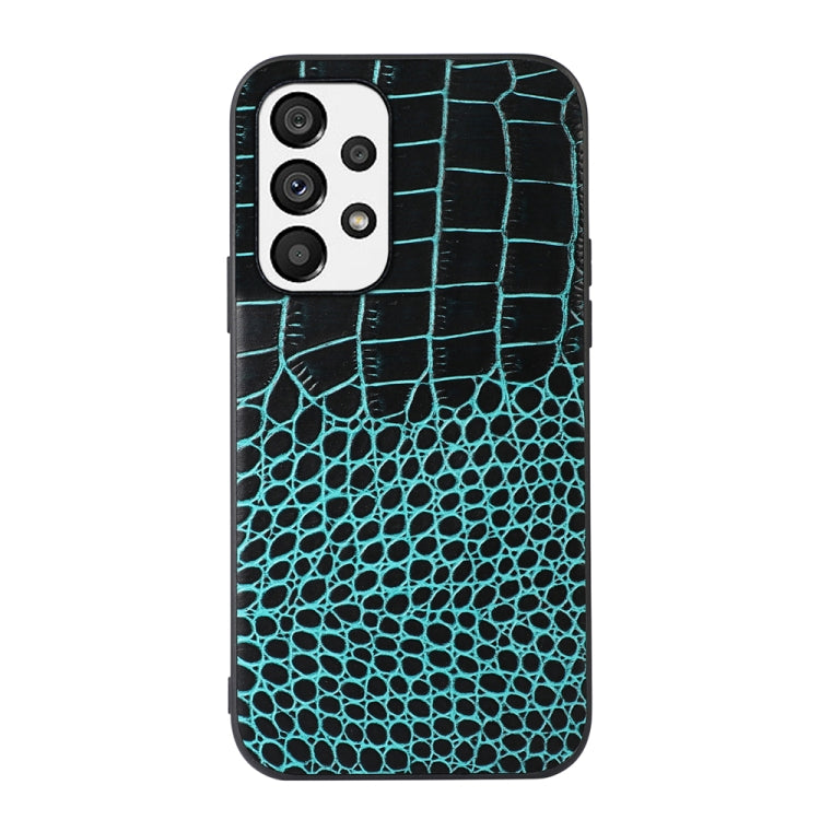 Custodia in pelle di vacchetta con strato superiore di coccodrillo, For Xiaomi Redmi Note 11 Pro Global, For Samsung Galaxy A23 4G, For Samsung Galaxy A33 5G, For Samsung Galaxy A53 5G, For Samsung Galaxy A73 5G