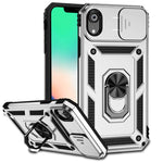 Custodia con copertura scorrevole per iPhone XS e X