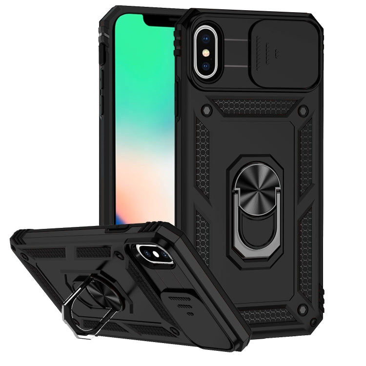 Custodia con copertura scorrevole per iPhone XS e X