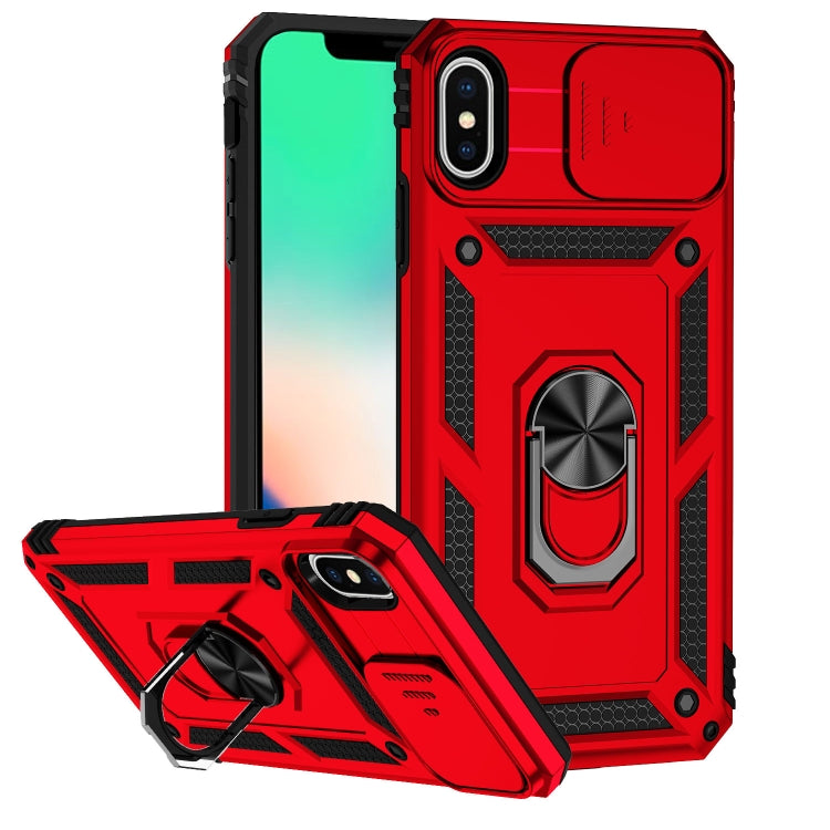 Custodia con copertura scorrevole per iPhone XS e X