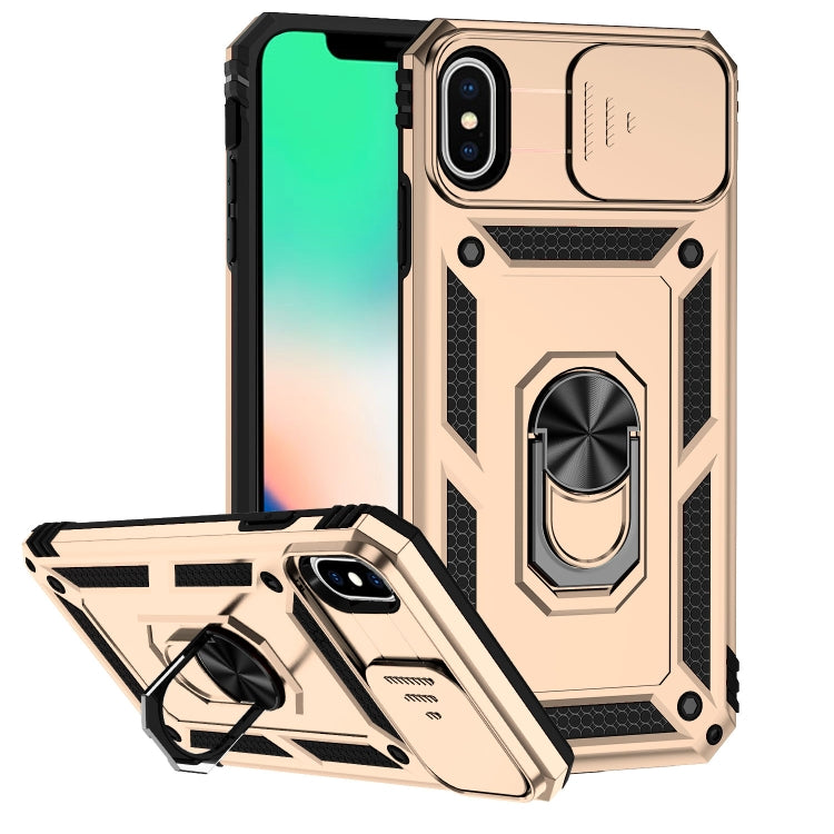 Custodia con copertura scorrevole per iPhone XS e X
