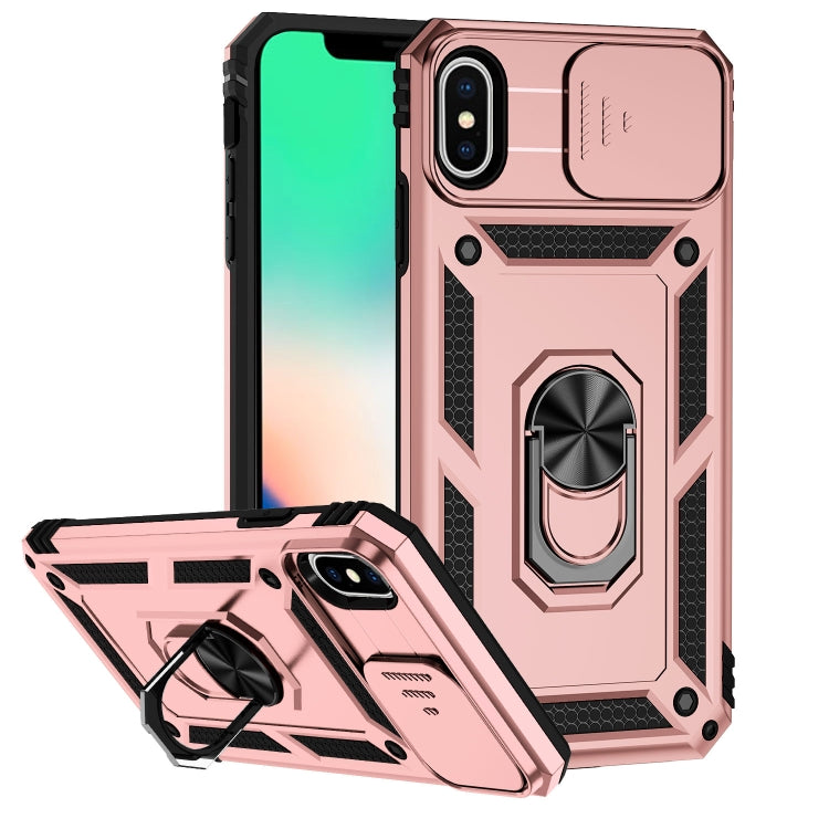 Custodia con copertura scorrevole per iPhone XS e X