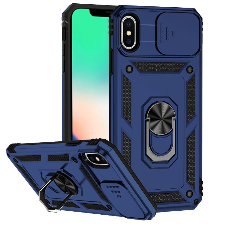 Custodia con copertura scorrevole per iPhone XS e X