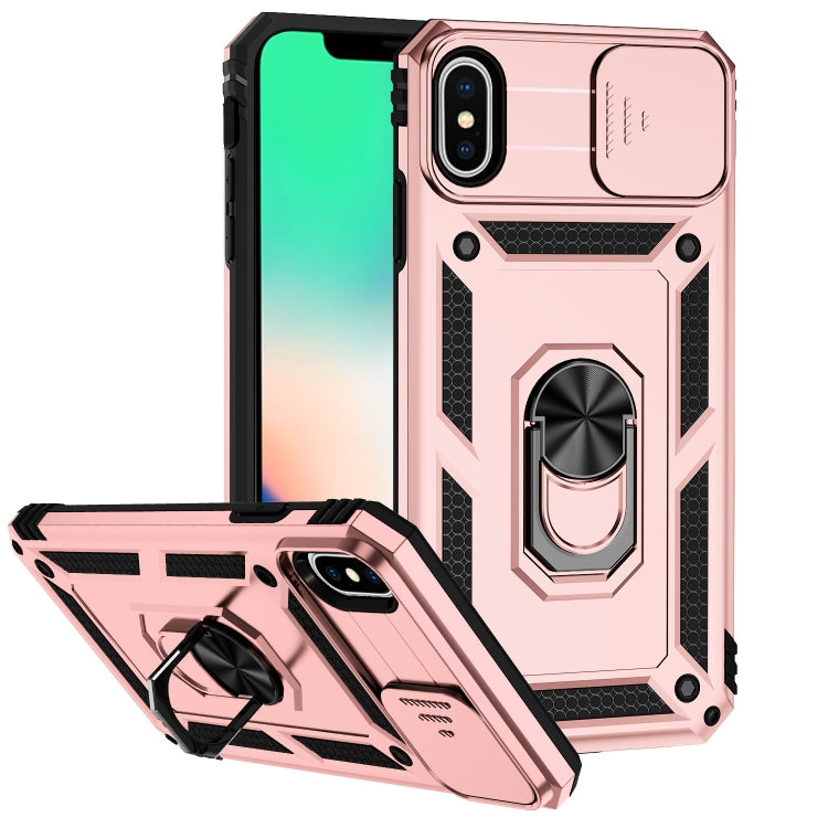 Custodia con copertura scorrevole per iPhone XS e X