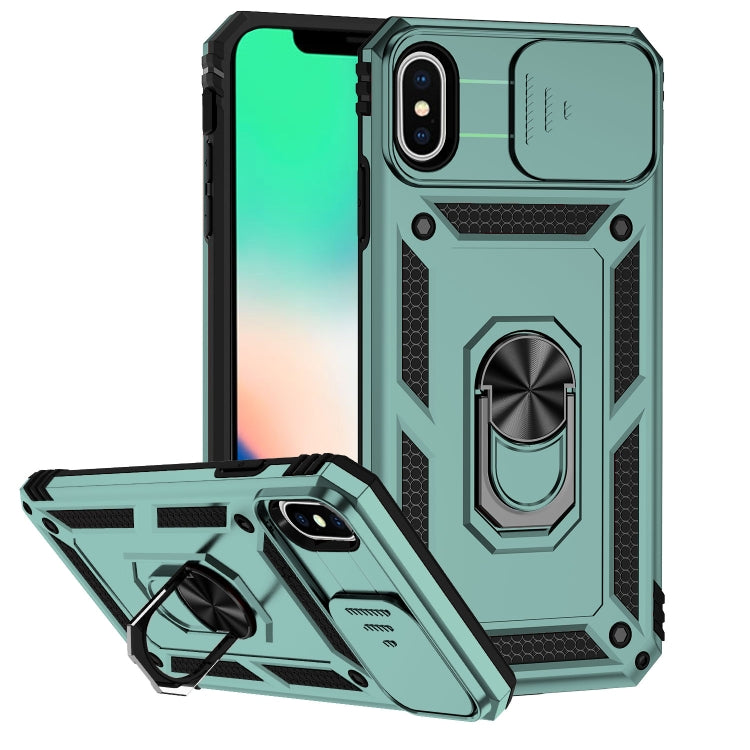 Custodia con copertura scorrevole per iPhone XS e X