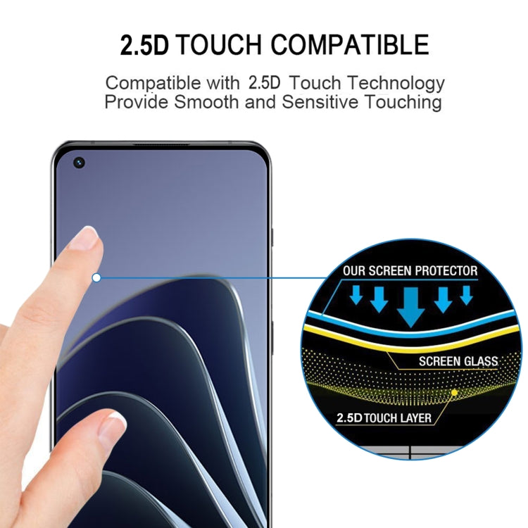 Pellicola in vetro temperato a schermo intero con bordo curvo 3D da 25 pezzi, For OnePlus 10 Pro(25 PCS)
