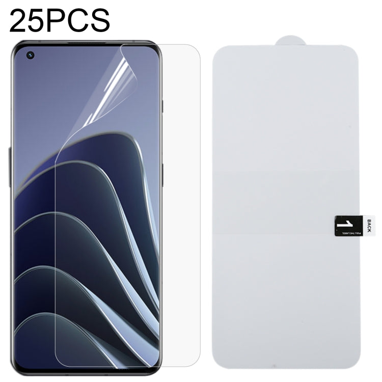 25 PCS Full Screen Protector Pellicola idrogel antideflagrante, For OnePlus 10 Pro  (25 PCS)