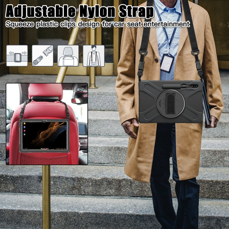 Silicone + custodia per tablet PC, For Samsung Galaxy Tab S8 Ultra