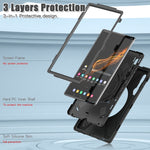 Silicone + custodia per tablet PC, For Samsung Galaxy Tab S8 Ultra