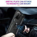 Custodia per telefono antiurto in TPU + PC con supporto girevole a 360 gradi, For Xiaomi Poco F3, For Xiaomi Redmi 10C, For Xiaomi Redmi Note 11 Pro