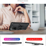 Custodia per telefono antiurto in TPU + PC con supporto girevole a 360 gradi, For Xiaomi Poco F3, For Xiaomi Redmi 10C, For Xiaomi Redmi Note 11 Pro