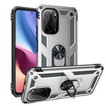 Custodia per telefono antiurto in TPU + PC con supporto girevole a 360 gradi, For Xiaomi Poco F3, For Xiaomi Redmi 10C, For Xiaomi Redmi Note 11 Pro