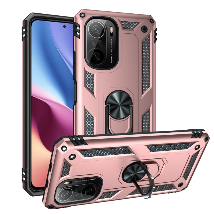 Custodia per telefono antiurto in TPU + PC con supporto girevole a 360 gradi, For Xiaomi Poco F3, For Xiaomi Redmi 10C, For Xiaomi Redmi Note 11 Pro