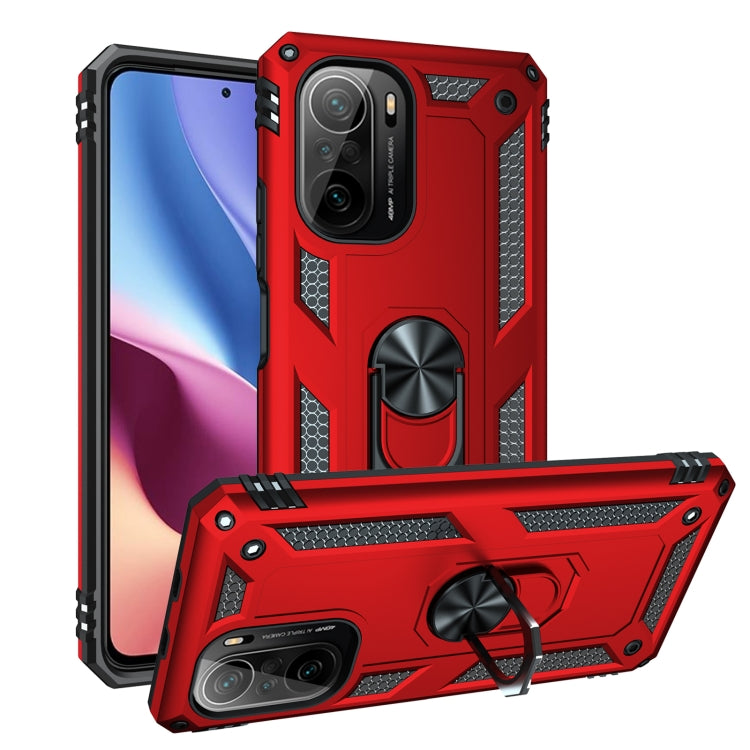 Custodia per telefono antiurto in TPU + PC con supporto girevole a 360 gradi, For Xiaomi Poco F3, For Xiaomi Redmi 10C, For Xiaomi Redmi Note 11 Pro