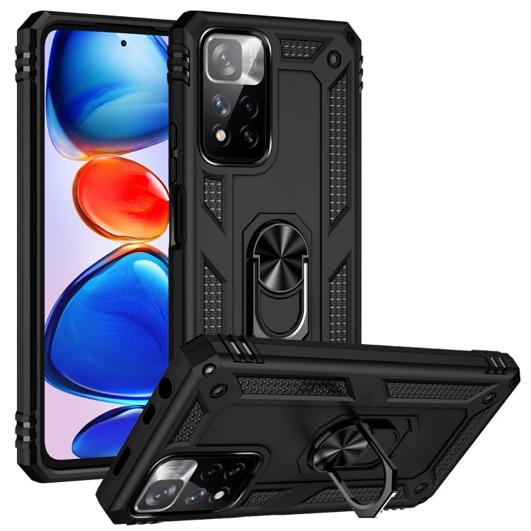 Custodia per telefono antiurto in TPU + PC con supporto girevole a 360 gradi, For Xiaomi Poco F3, For Xiaomi Redmi 10C, For Xiaomi Redmi Note 11 Pro