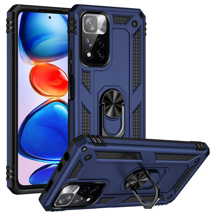 Custodia per telefono antiurto in TPU + PC con supporto girevole a 360 gradi, For Xiaomi Poco F3, For Xiaomi Redmi 10C, For Xiaomi Redmi Note 11 Pro
