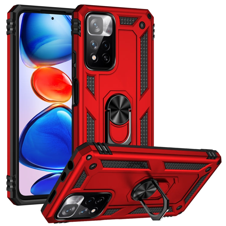 Custodia per telefono antiurto in TPU + PC con supporto girevole a 360 gradi, For Xiaomi Poco F3, For Xiaomi Redmi 10C, For Xiaomi Redmi Note 11 Pro