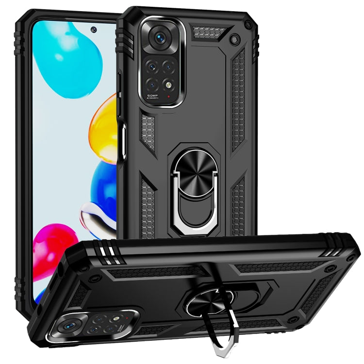 Custodia per telefono antiurto in TPU + PC con supporto girevole a 360 gradi, For Xiaomi Redmi Note 11S