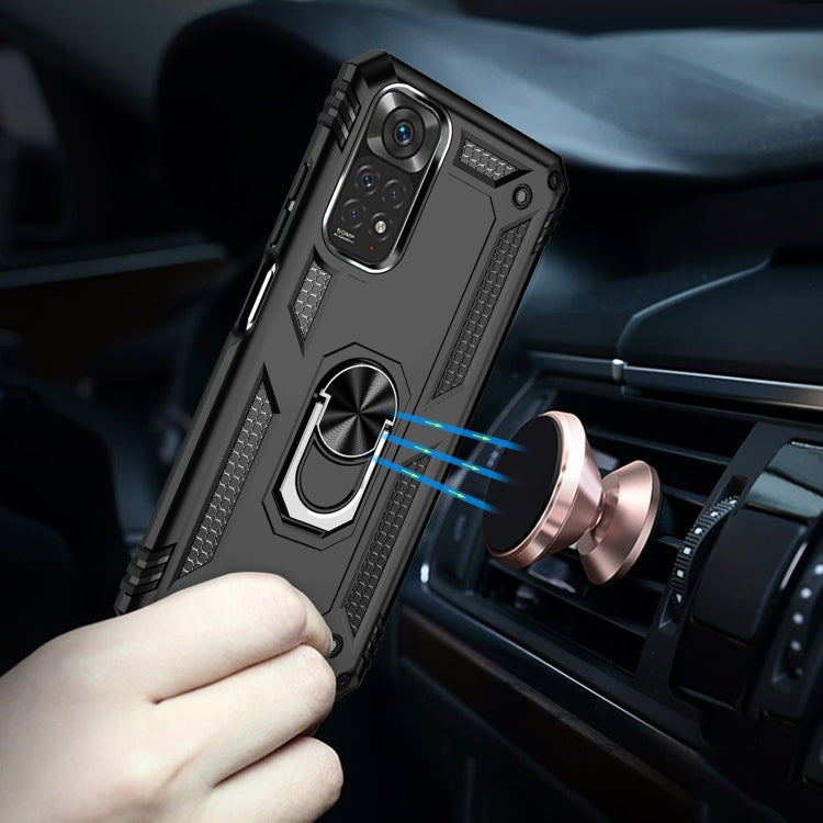 Custodia per telefono antiurto in TPU + PC con supporto girevole a 360 gradi, For Xiaomi Redmi Note 11S