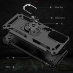 Custodia per telefono antiurto in TPU + PC con supporto girevole a 360 gradi, For Xiaomi Redmi Note 11S