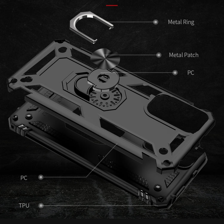 Custodia per telefono antiurto in TPU + PC con supporto girevole a 360 gradi, For Xiaomi Redmi Note 11S