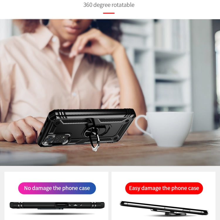 Custodia per telefono antiurto in TPU + PC con supporto girevole a 360 gradi, For Xiaomi Redmi Note 11S