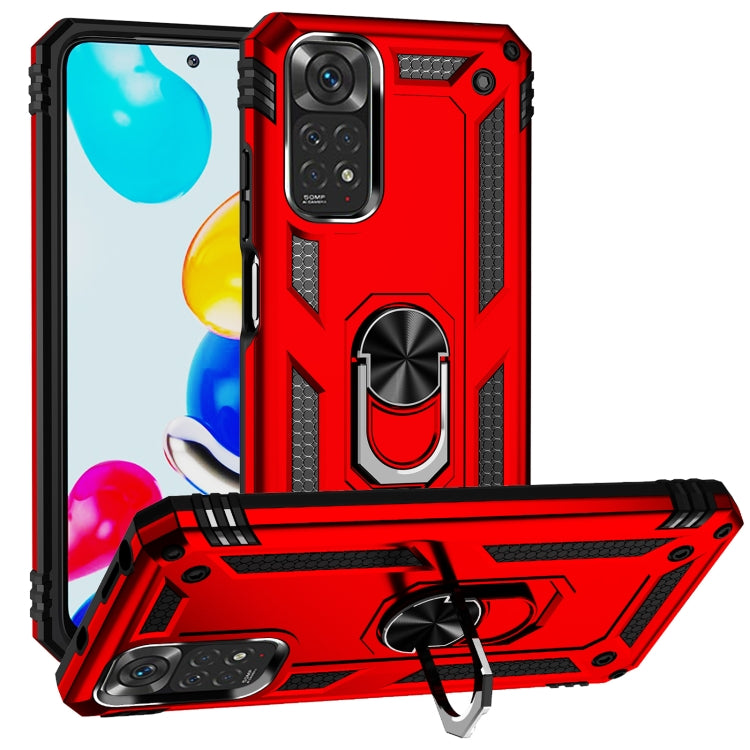 Custodia per telefono antiurto in TPU + PC con supporto girevole a 360 gradi, For Xiaomi Redmi Note 11S
