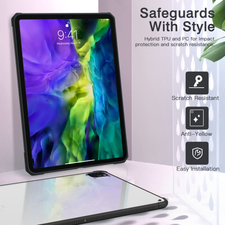 Custodia per tablet antiurto trasparente in PC + TPU, For iPad Pro 12.9 inch 2020
