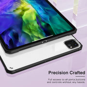 Custodia per tablet antiurto trasparente in PC + TPU, For iPad Pro 12.9 inch 2020