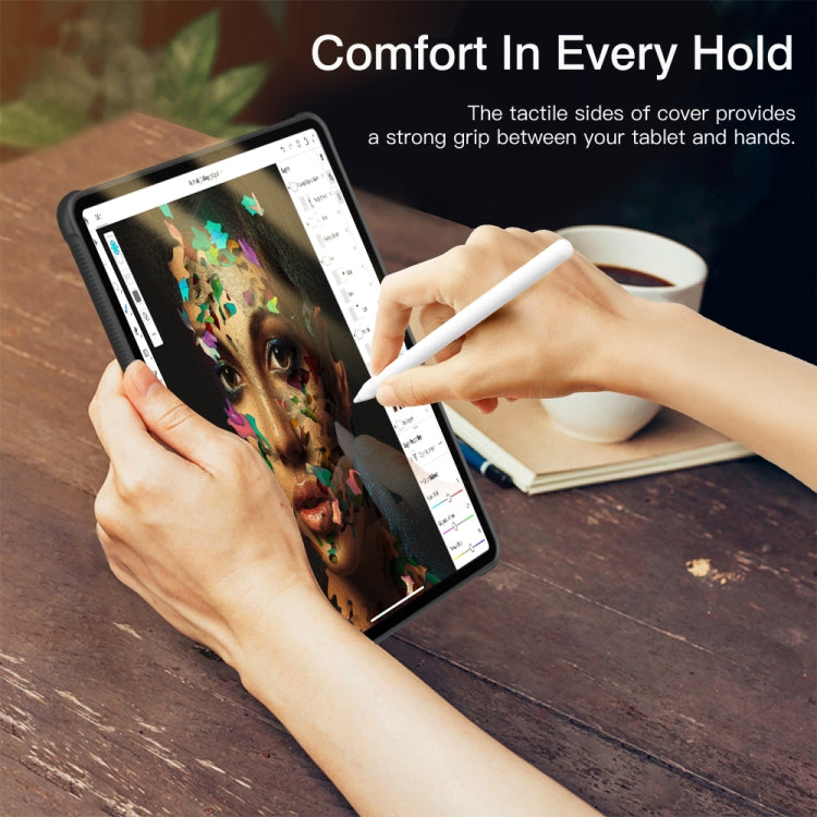 Custodia per tablet antiurto trasparente in PC + TPU, For iPad Pro 12.9 inch 2020