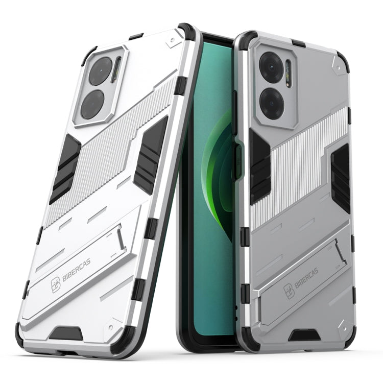 Punk Armor 2 in 1 PC + custodia per telefono antiurto in TPU con supporto invisibile, For Xiaomi Redmi Note 11E 5G China