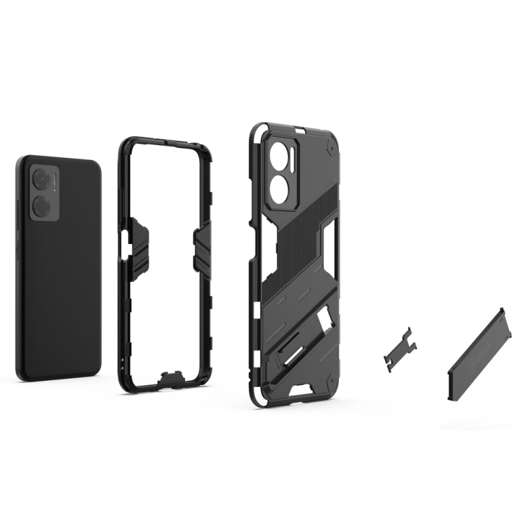 Punk Armor 2 in 1 PC + custodia per telefono antiurto in TPU con supporto invisibile, For Xiaomi Redmi Note 11E 5G China