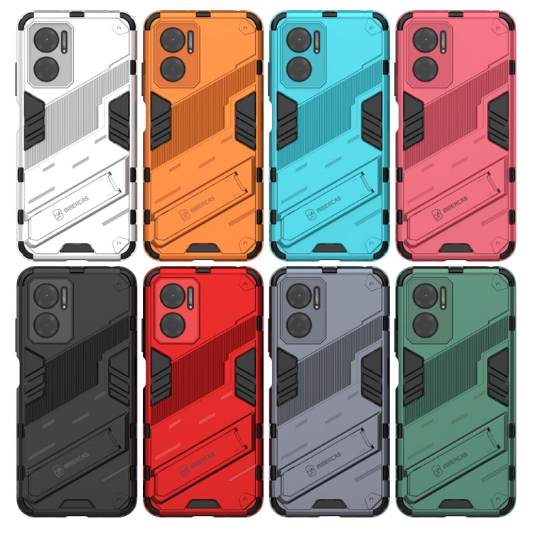 Punk Armor 2 in 1 PC + custodia per telefono antiurto in TPU con supporto invisibile, For Xiaomi Redmi Note 11E 5G China