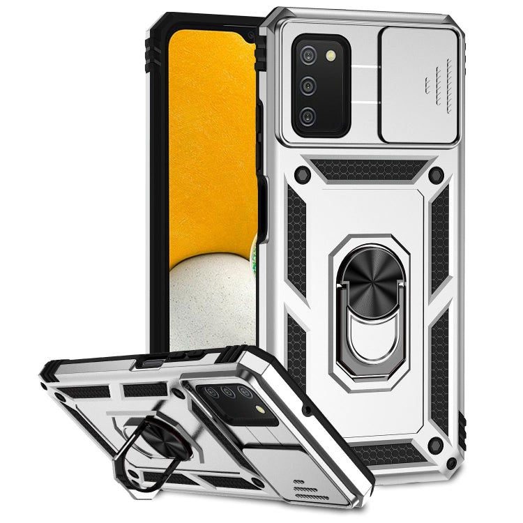 Custodia per telefono con supporto per camshield scorrevole, For Samsung Galaxy A02, For Samsung Galaxy A02s / A03s 166mm, For Samsung Galaxy A12, For Samsung Galaxy A13 5G