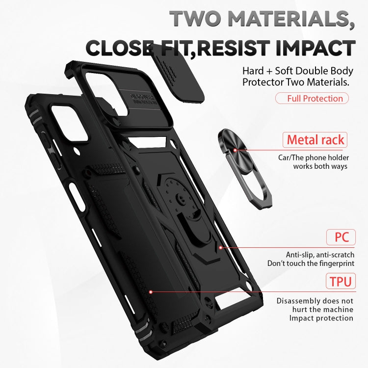Custodia per telefono con supporto per camshield scorrevole, For Samsung Galaxy A22 4G, For Samsung Galaxy A22 5G, For Samsung Galaxy A23