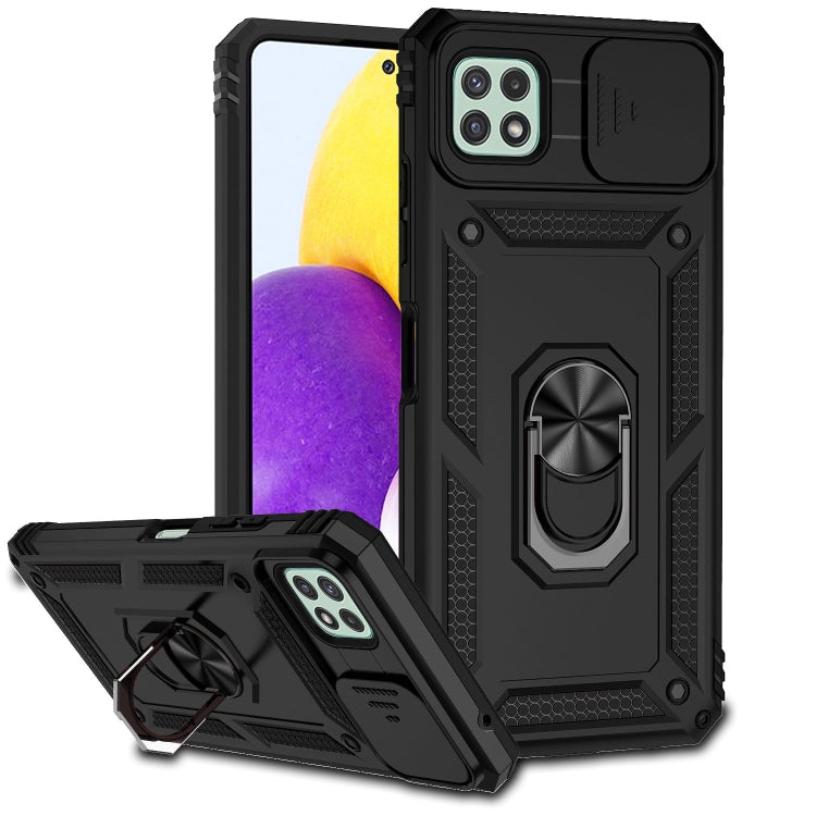 Custodia per telefono con supporto per camshield scorrevole, For Samsung Galaxy A22 4G, For Samsung Galaxy A22 5G, For Samsung Galaxy A23