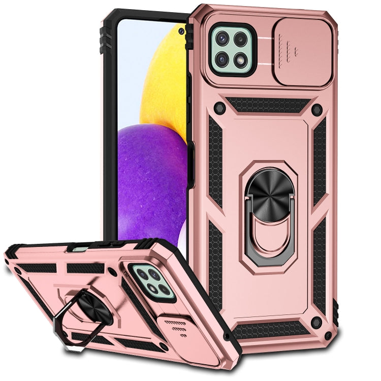 Custodia per telefono con supporto per camshield scorrevole, For Samsung Galaxy A22 4G, For Samsung Galaxy A22 5G, For Samsung Galaxy A23