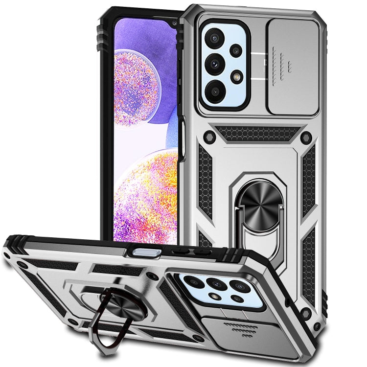 Custodia per telefono con supporto per camshield scorrevole, For Samsung Galaxy A22 4G, For Samsung Galaxy A22 5G, For Samsung Galaxy A23