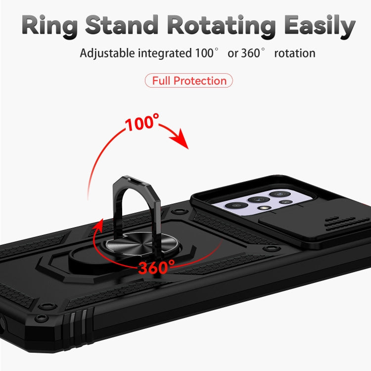 Custodia per telefono con supporto per camshield scorrevole, For Samsung Galaxy A23 5G, For Samsung Galaxy A33 5G, For Samsung Galaxy A52 5G / 4G