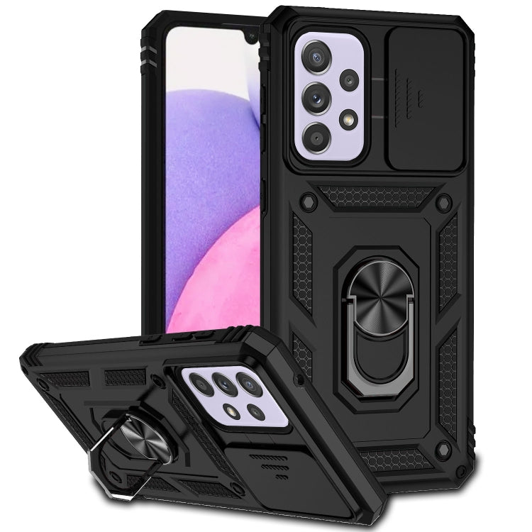 Custodia per telefono con supporto per camshield scorrevole, For Samsung Galaxy A23 5G, For Samsung Galaxy A33 5G, For Samsung Galaxy A52 5G / 4G
