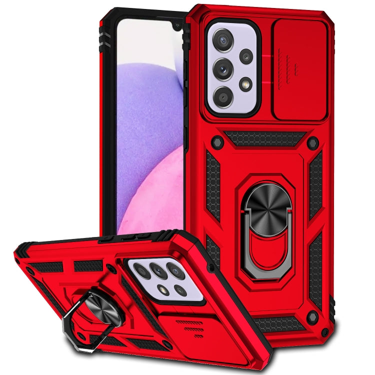 Custodia per telefono con supporto per camshield scorrevole, For Samsung Galaxy A23 5G, For Samsung Galaxy A33 5G, For Samsung Galaxy A52 5G / 4G