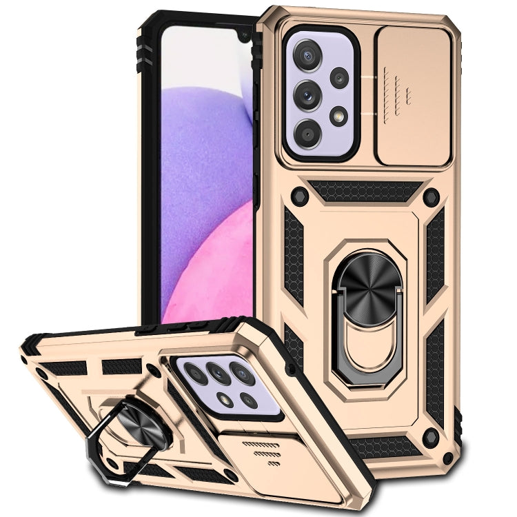 Custodia per telefono con supporto per camshield scorrevole, For Samsung Galaxy A23 5G, For Samsung Galaxy A33 5G, For Samsung Galaxy A52 5G / 4G