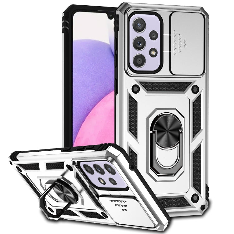 Custodia per telefono con supporto per camshield scorrevole, For Samsung Galaxy A23 5G, For Samsung Galaxy A33 5G, For Samsung Galaxy A52 5G / 4G